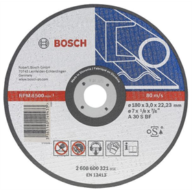 Doorslijpschijf recht Expert for Metal 180 mm Bosch 2608600321