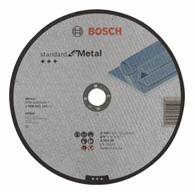 Doorslijpschijf recht Standard for Metal Bosch 2608603168