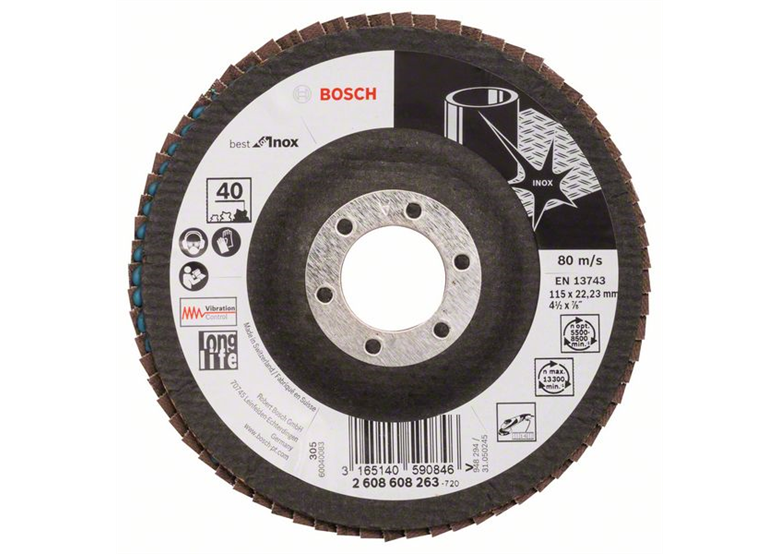 Lamellenschuurschijf X581, Best for Inox Bosch 2608608263