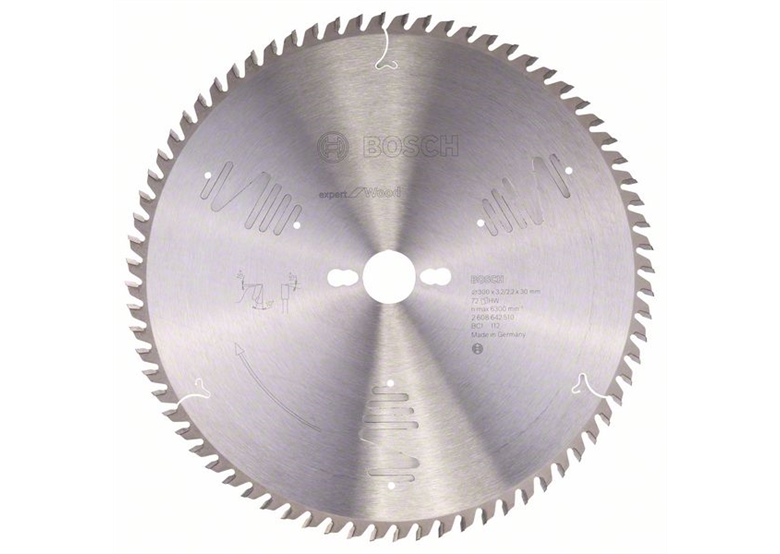 Cirkelzaagblad Expert for Wood 300x30mm T72 Bosch 2608642510