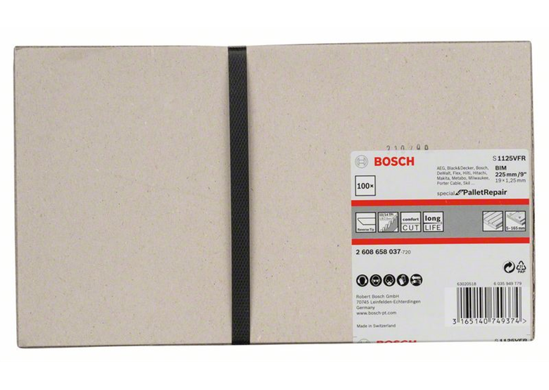 Reciprozaagblad S 1125 VFR Bosch 2608658037