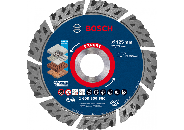 Diamantschijf 125x22,23x2,2mm Expert Bosch 2608900660