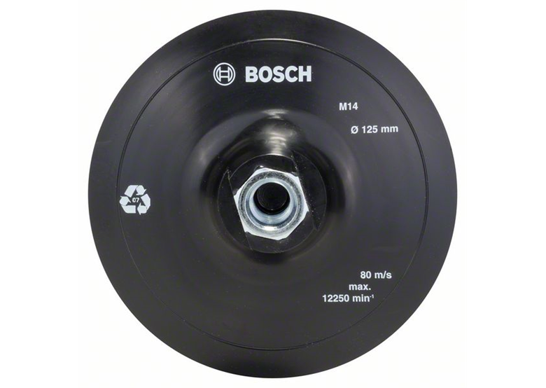 Rubberen schuurschijf voor haakse slijpmachines, klittenbandsysteem, 125mm Bosch 2609256272