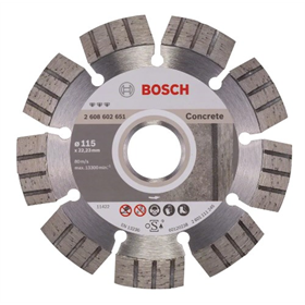 Diamantdoorslijpschijf 115mm Bosch Best for Concrete