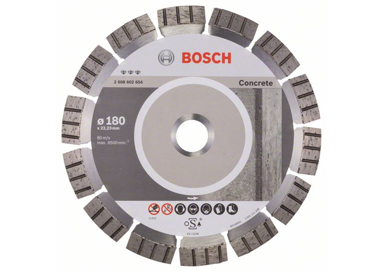 Diamantdoorslijpschijf 180mm Bosch Best for Concrete