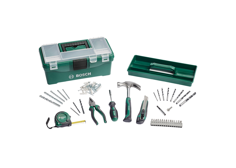 Set handgereedschap en accessoires, 73-delig Bosch DIY Starter BOX