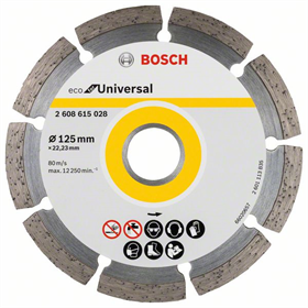 Diamantdoorslijpschijf Segment 125x22,23mm 10st. Bosch ECO for Universal