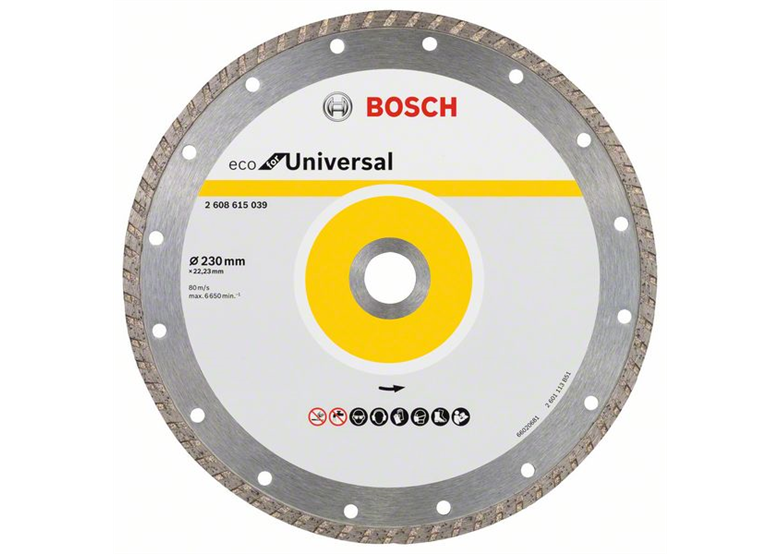 Diamantdoorslijpschijf 230x22,23mm 10st. Bosch ECO for Universal Turbo