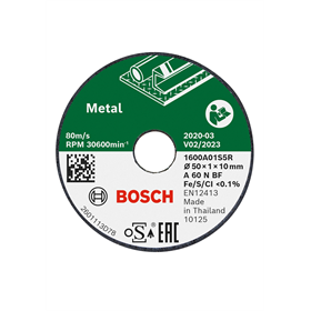 Doorslijpschijven 50x10mm, 3st. Bosch Expert for Inox