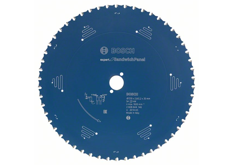 Cirkelzaagblad Expert for Sandwich Panel 210x30mm T36 Bosch Expert for Sandwich Panel