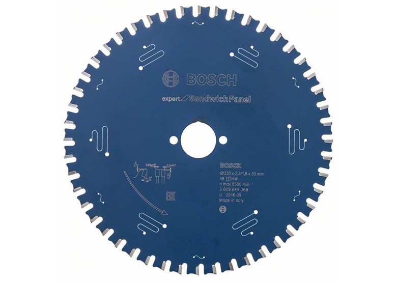 Cirkelzaagblad 230x30mm T48 Bosch Expert for Sandwich Panel