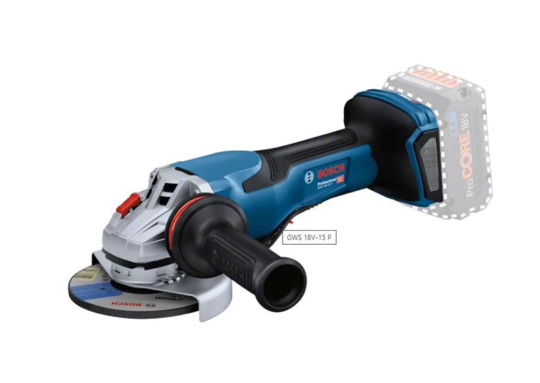 Haakse slijper Bosch GWS 18V-15 P