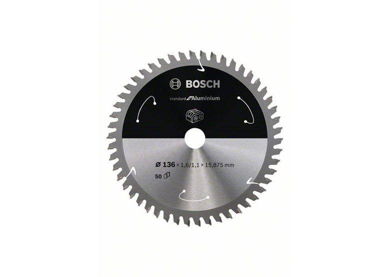 Cirkelzaagblad 136x15.9mm, 50 Bosch Standard for Aluminium