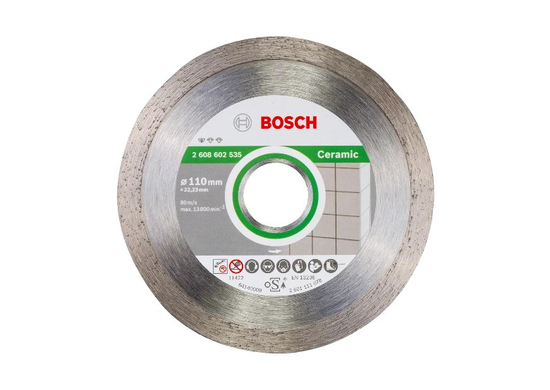 Diamantdoorslijpschijf 110 mm Bosch Standard for Ceramic