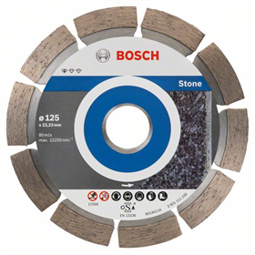 Diamantdoorslijpschijf 125mm Bosch Standard for Stone