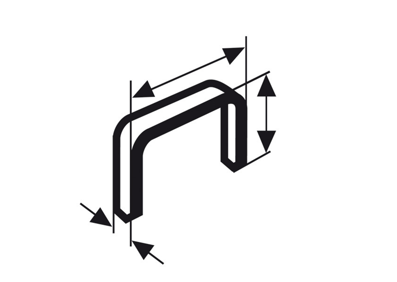 Niet met platte draad type 57 Bosch typ 57 10,6 x 1,25 x 10 mm
