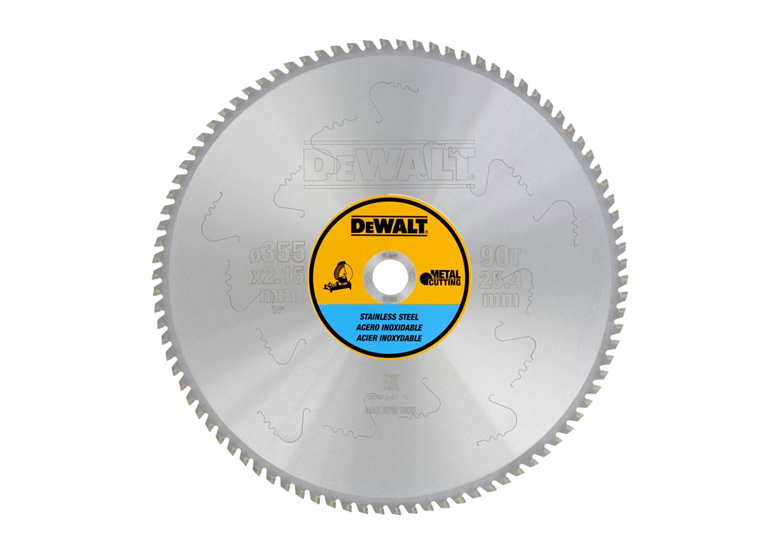 Schijf van roestvrij staal 355x25.4mm, 90T DeWalt DT1922-QZ