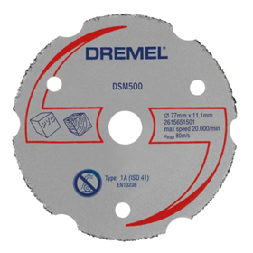 Carbide-snijschijf voor metselwerk 77x11,1mm Dremel DSM500