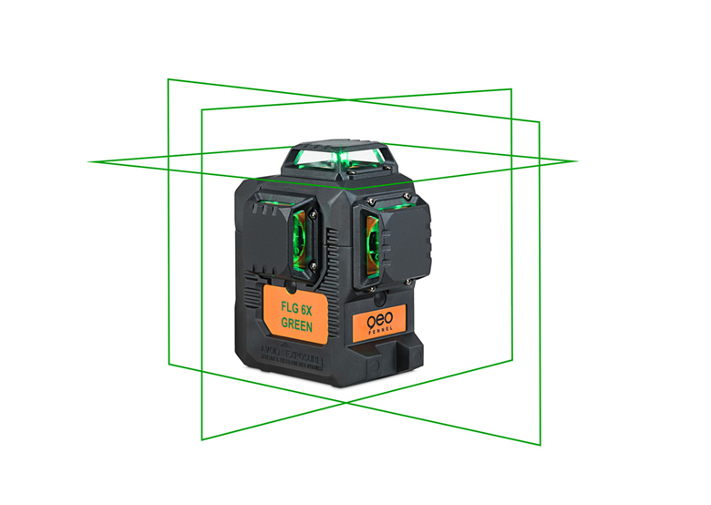 Kruislijnlaser - Groen  3x360° Geo-Fennel FLG 6X-GREEN