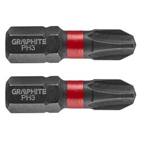 Slagbits PH3x25mm, 2st. Graphite 56H502