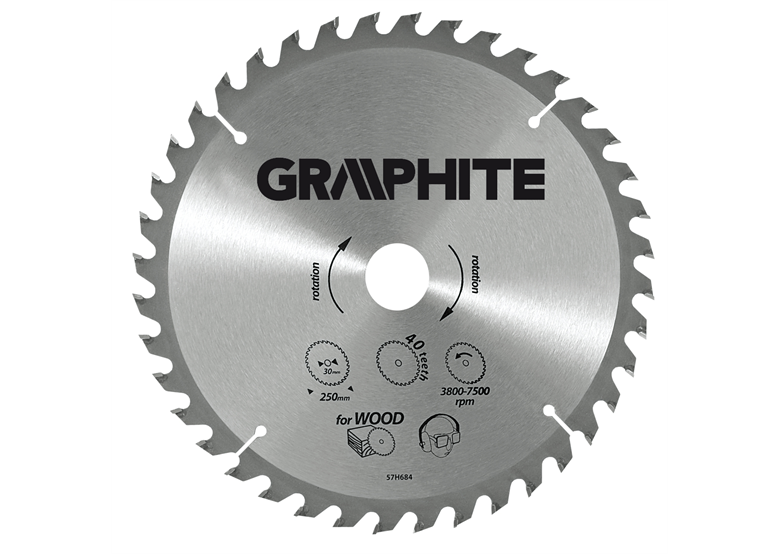 Circelzaagblad 165x30mm T24 Graphite 57H650