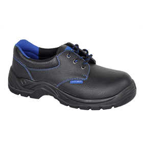 Leren werkschoenen, zwart-blauw, sb fo src, 45 Lahti Pro L3041945