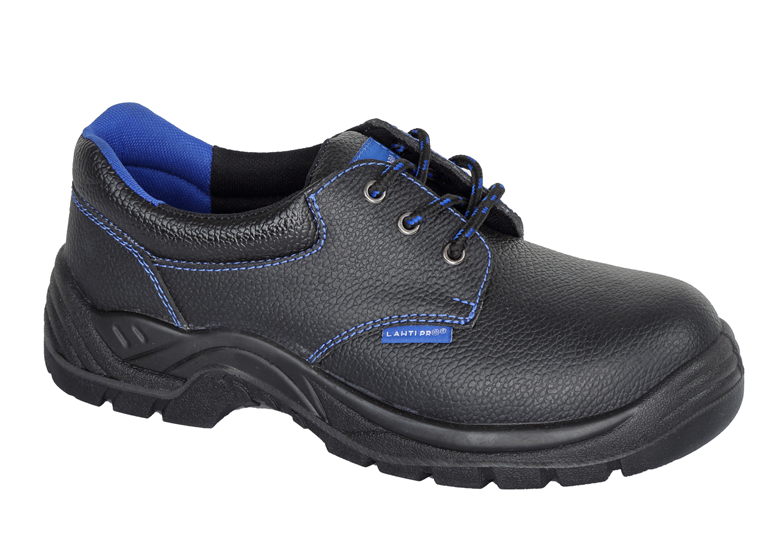 Leren werkschoenen, zwart-blauw, sb fo src, 45 Lahti Pro L3041945