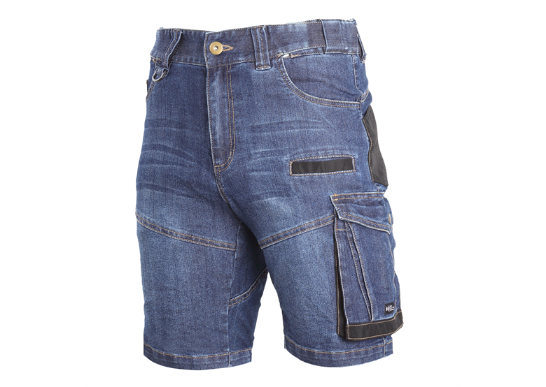 Korte werkbroek denim met versterking S Lahti Pro L4070701