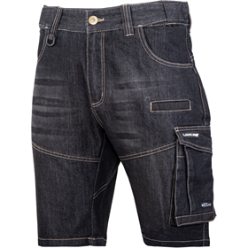 Versterkte korte broek denim zwart 2XL ce Lahti Pro L4070805