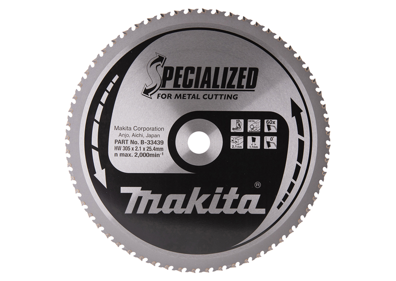 Zaagblad 305x2,1x25,4mm Makita B-33439