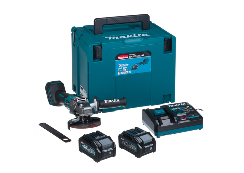 Haakse slijper Makita XGT GA005GM201 2x4,0Ah MAKPAC 3