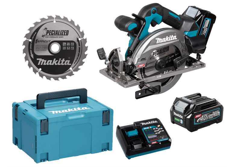 Cirkelzaag Makita XGT HS012GD201 2x2,5Ah MAKPAC 3