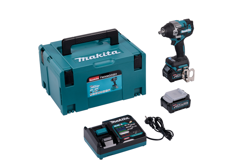 Slagmoersleutel Makita XGT TW008GD201 2x2,5Ah MAKPAC 3