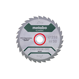 Zaagblad 216x30mm Metabo Precision Cut Wood - Classic