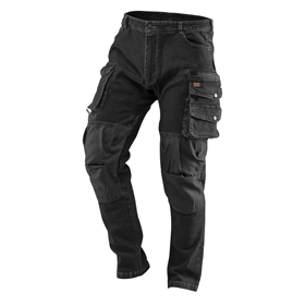 Werkbroek DENIM, zwart, maat M Neo 81-236-M