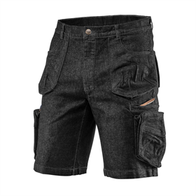 Korte werkbroek DENIM, zwart, maat L Neo 81-273-L