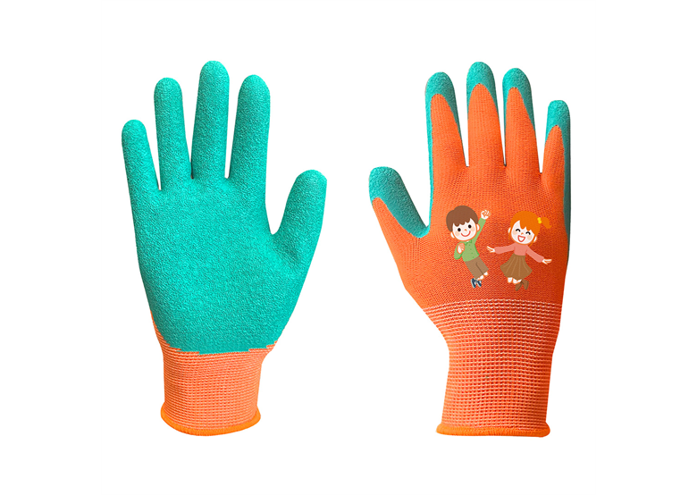 Werkhandschoenen voor kinderen, latex gecoat polyester (crincle), maat 5 Neo 97-644-5