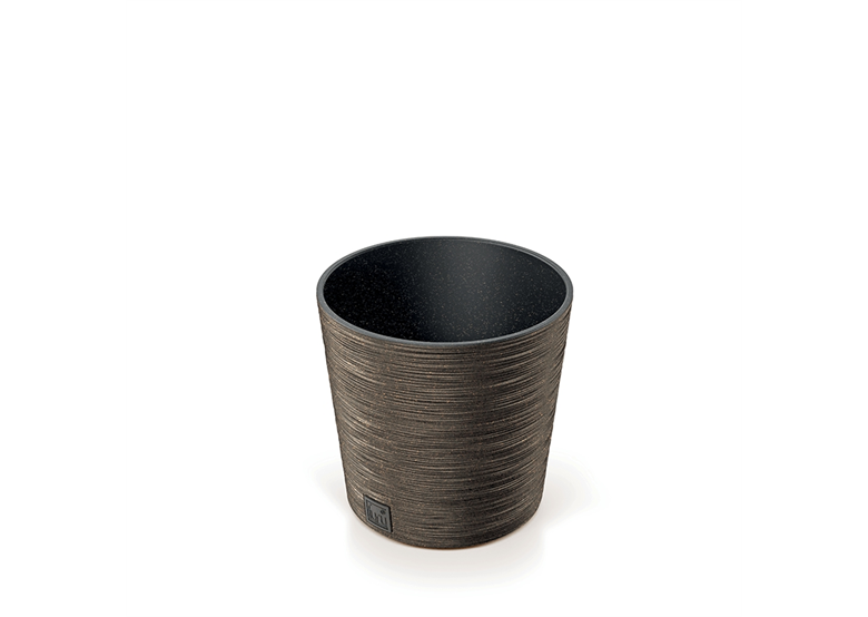 Bloempot FURU ROUND LOW ECO WOOD - koffie ECO Prosperplast DFR250W-4625W