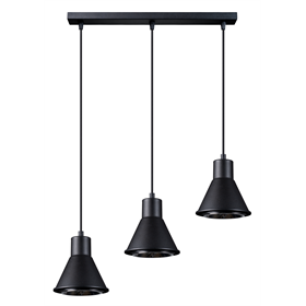 Hanglamp TALEJA 3 zwart [ES111] Sollux Lighting Crimson