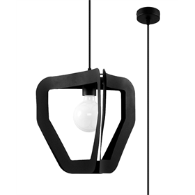 Hanglamp TRES zwart Sollux Lighting Ezio Pescatori