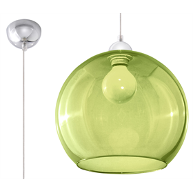 Hanglamp BALL groen Sollux Lighting French Sky