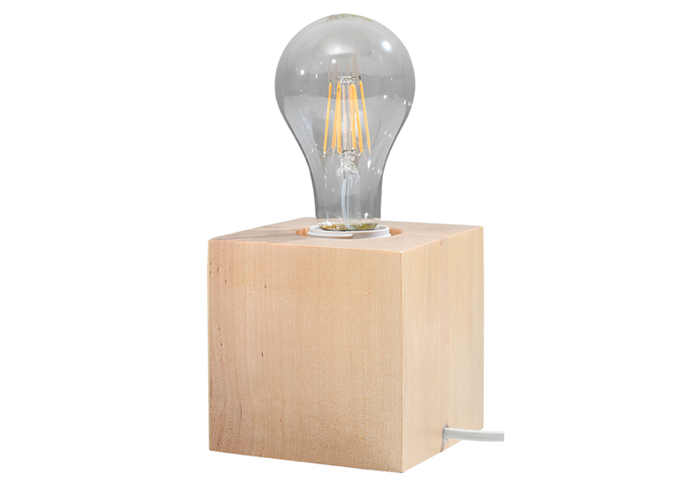 Tafellamp ARIZ hout Sollux Lighting Peach Puff