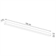 Wandlamp PINNE 150 zwart Sollux Lighting Toro TH.093