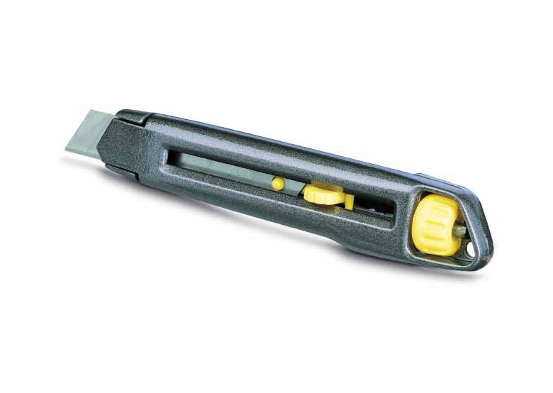 Metalen mes licht interlock, 18mm breekmes [k]. Stanley S/10-018-0