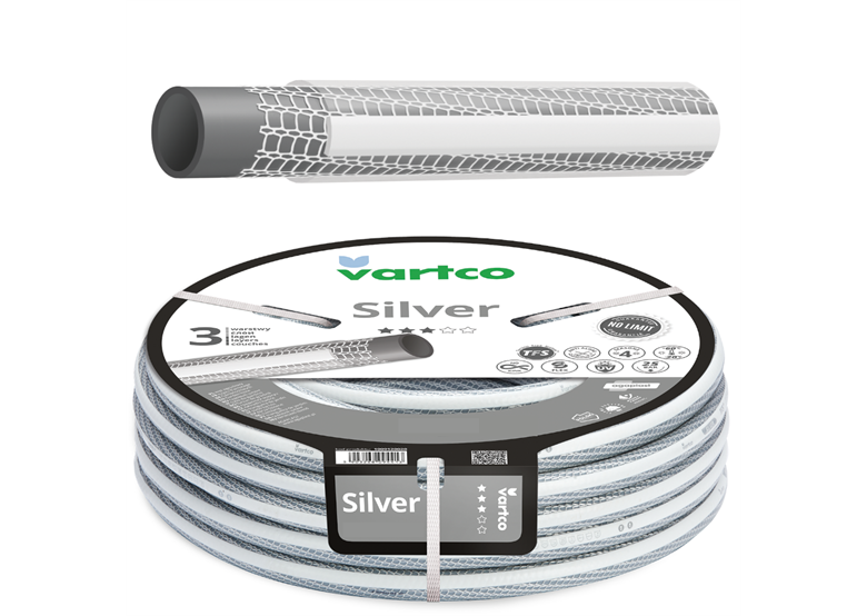 Wąż ogrodowy 3/4" 50m 3-warstwowy Vartco SILVER TFS 1009340050