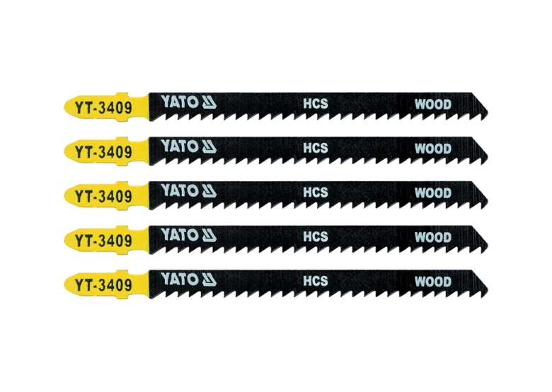 Zaagblad voor decoupeerzaag, hout type t 8tpi, 5 stk. Yato YT-3409