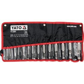 Doorslagen voor leer set 15 delig Yato YT-3591